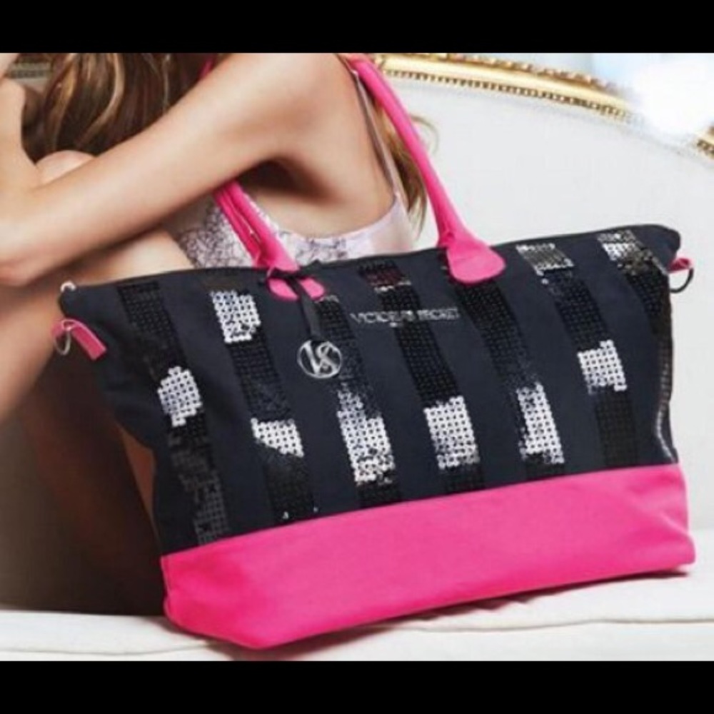 Victoria’s Secret Weekend Tote with sequins